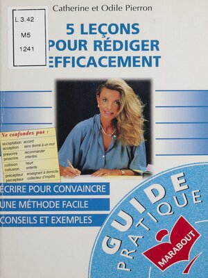 cover image of 5 leçons pour rédiger efficacement